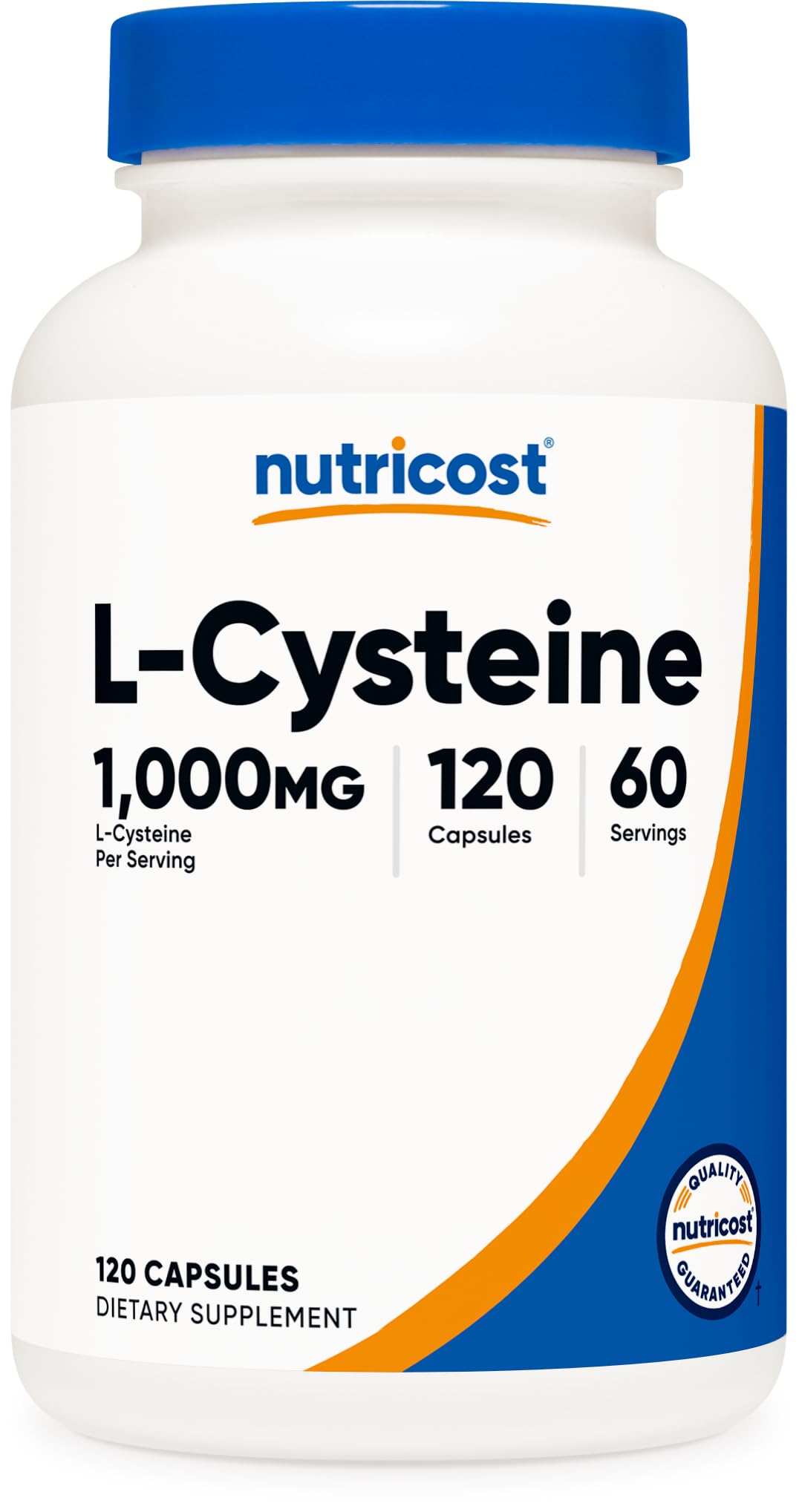 Foto 2 pulgar | Suplemento Nutricost L-cisteína 1000 Mg 120 Cápsulas - Venta Internacional.