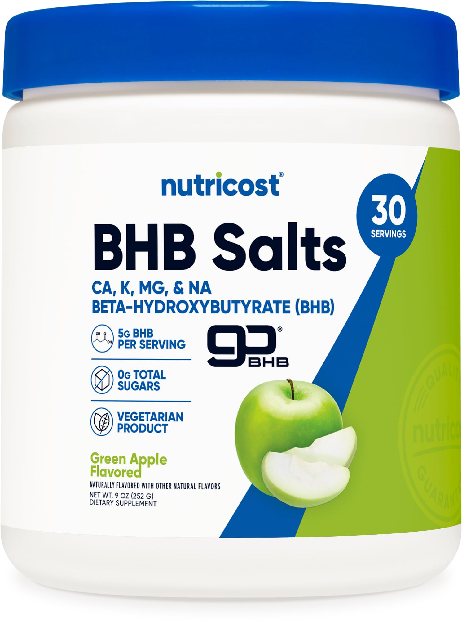 Foto 1 | Mezcla Para Bebidas Bhb Salts Nutricost Con Sabor A Manzana Verde, 30 Porciones - Venta Internacional.