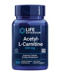 100 Cápsulas De Acetil-l-carnitina Supplement Life Extension - Venta Internacional.