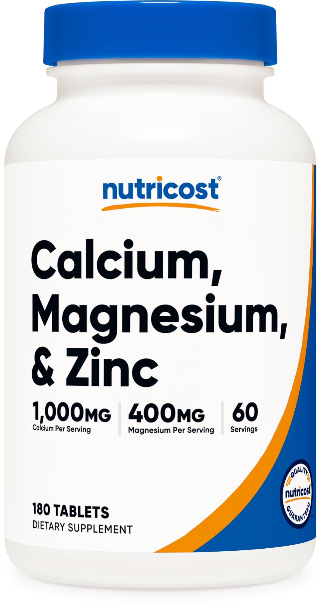 Foto 2 pulgar | Suplemento Nutricost De Calcio, Magnesio Y Zinc, 1415 Mg, 180 Comprimidos - Venta Internacional.