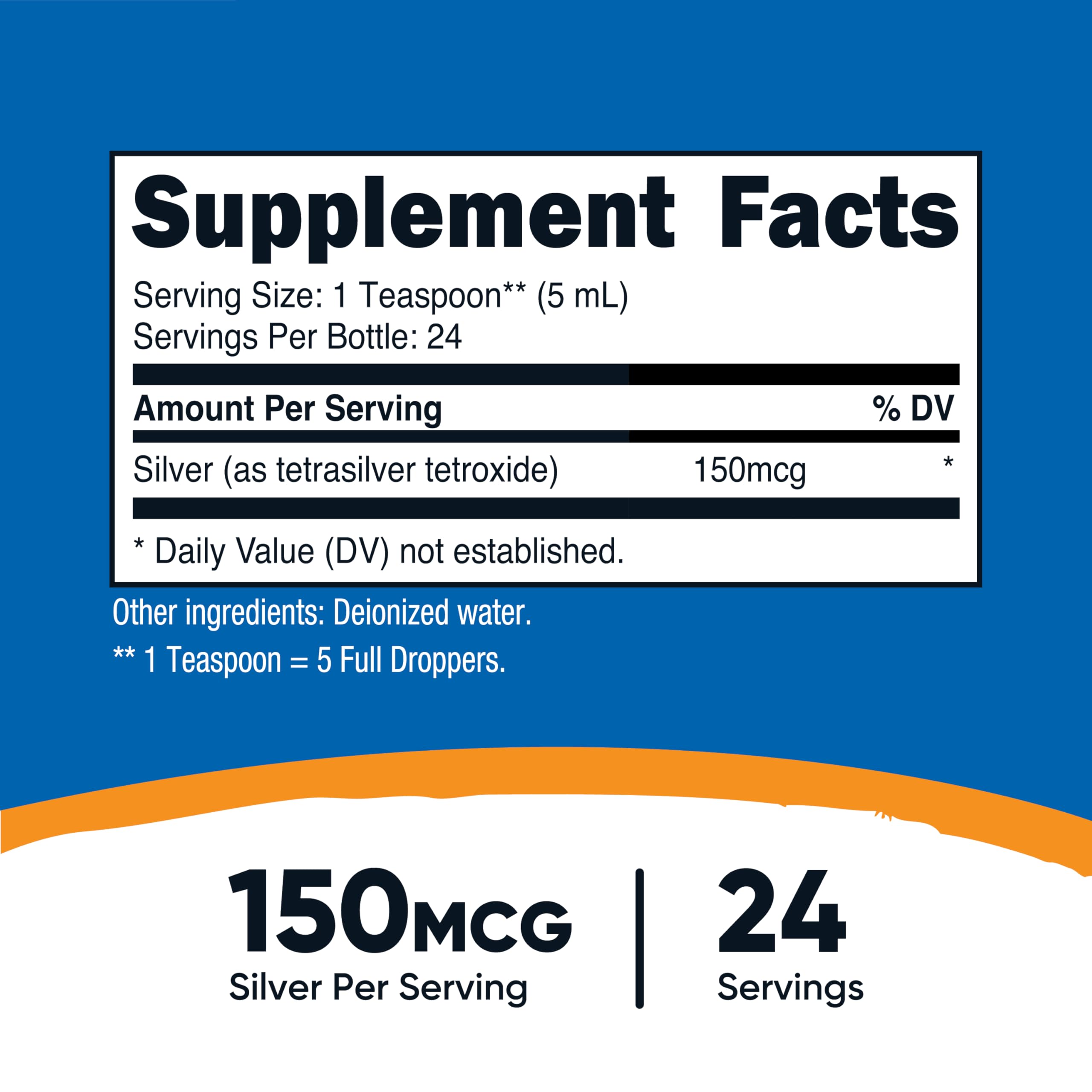 Foto 3 pulgar | Suplemento Nutricost De Plata Coloidal 120 Ml 150 Mcg - Venta Internacional.