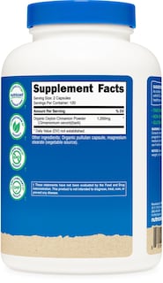 Foto 5 | Suplemento Nutricost, Cápsulas De Canela, 1200 Mg, 240 Cápsulas - Venta Internacional.