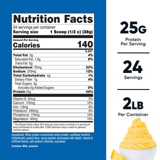 Foto 2 | Proteína En Polvo Nutricost Whey Pineapple Whip 907 G Sin Gluten - Venta Internacional.