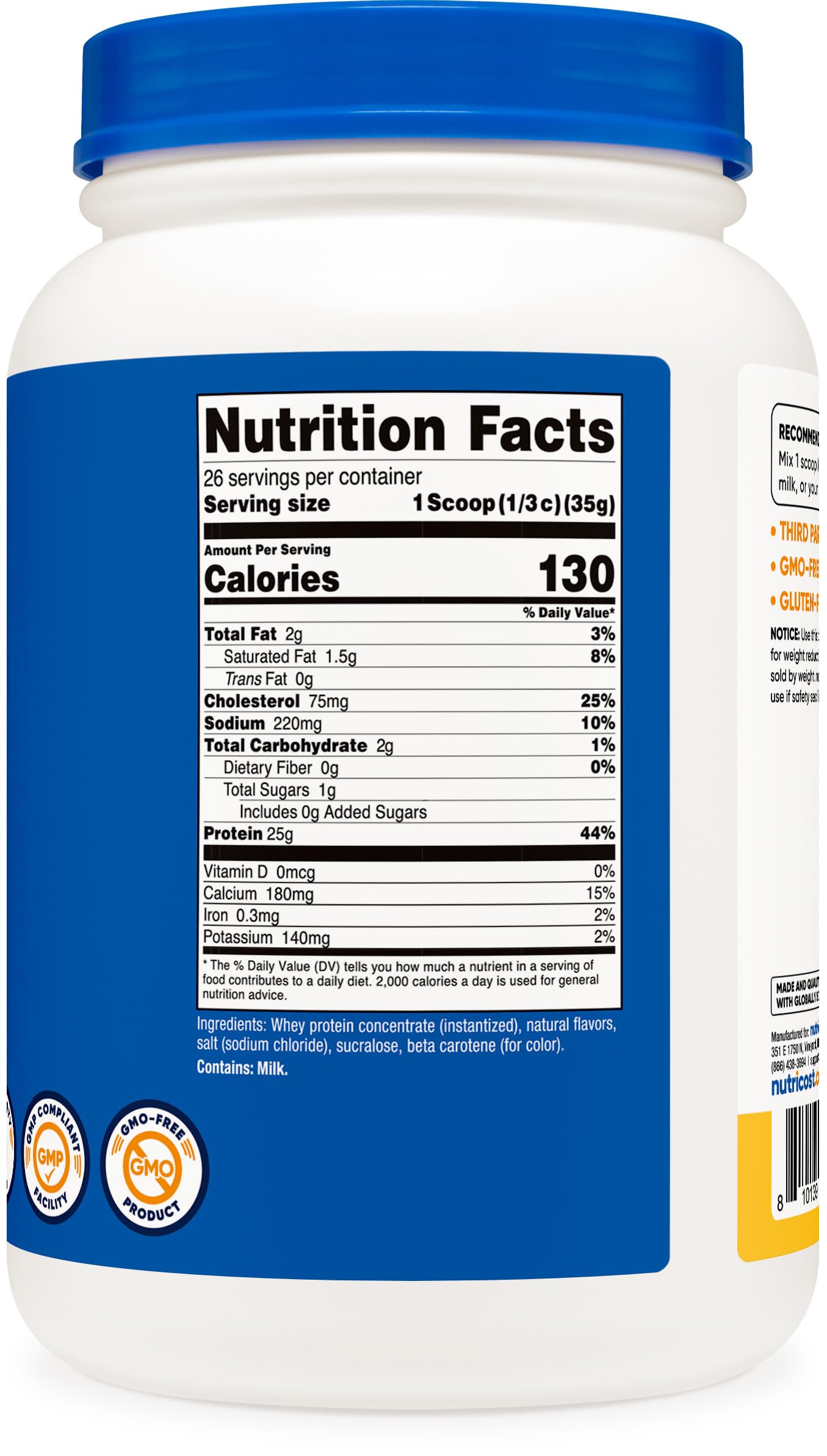 Foto 6 pulgar | Proteína En Polvo Nutricost Whey Pineapple Whip 907 G Sin Gluten - Venta Internacional.