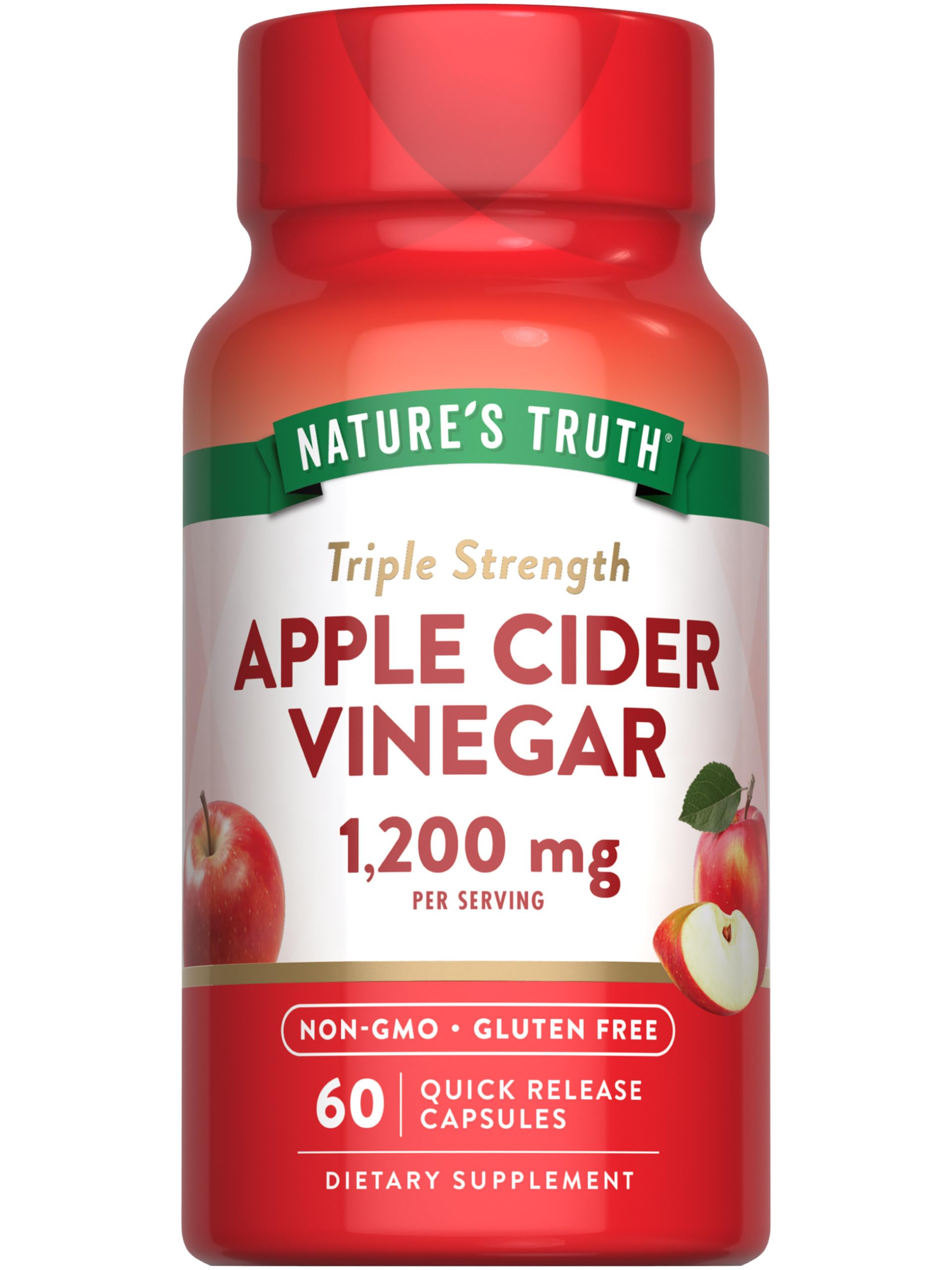 Foto 2 pulgar | Suplemento De Vinagre De Sidra De Manzana De 1200 Mg De Nature's Truth, Cápsulas - Venta Internacional.