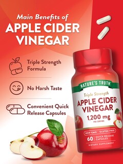 Foto 5 | Suplemento De Vinagre De Sidra De Manzana De 1200 Mg De Nature's Truth, Cápsulas - Venta Internacional.