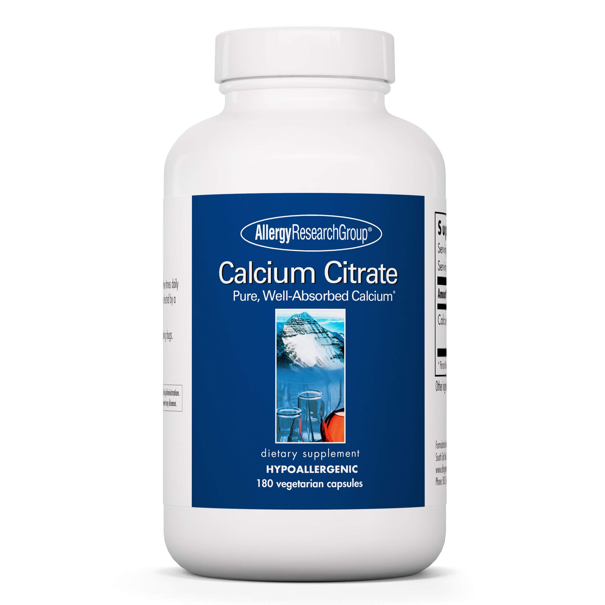 Foto 2 pulgar | Suplemento De Citrato De Calcio Del Allergy Research Group, 150 Mg - Venta Internacional.