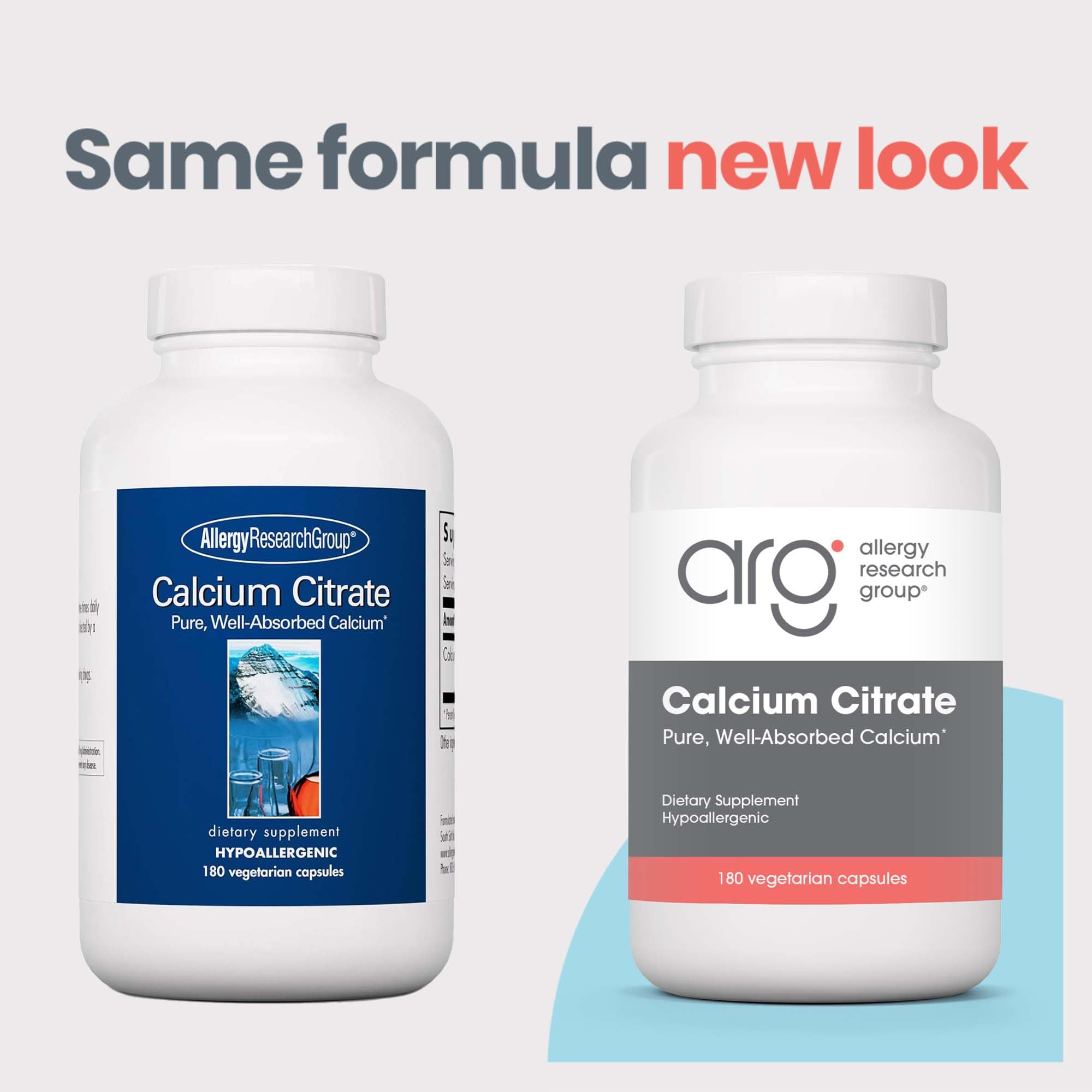 Foto 3 pulgar | Suplemento De Citrato De Calcio Del Allergy Research Group, 150 Mg - Venta Internacional.