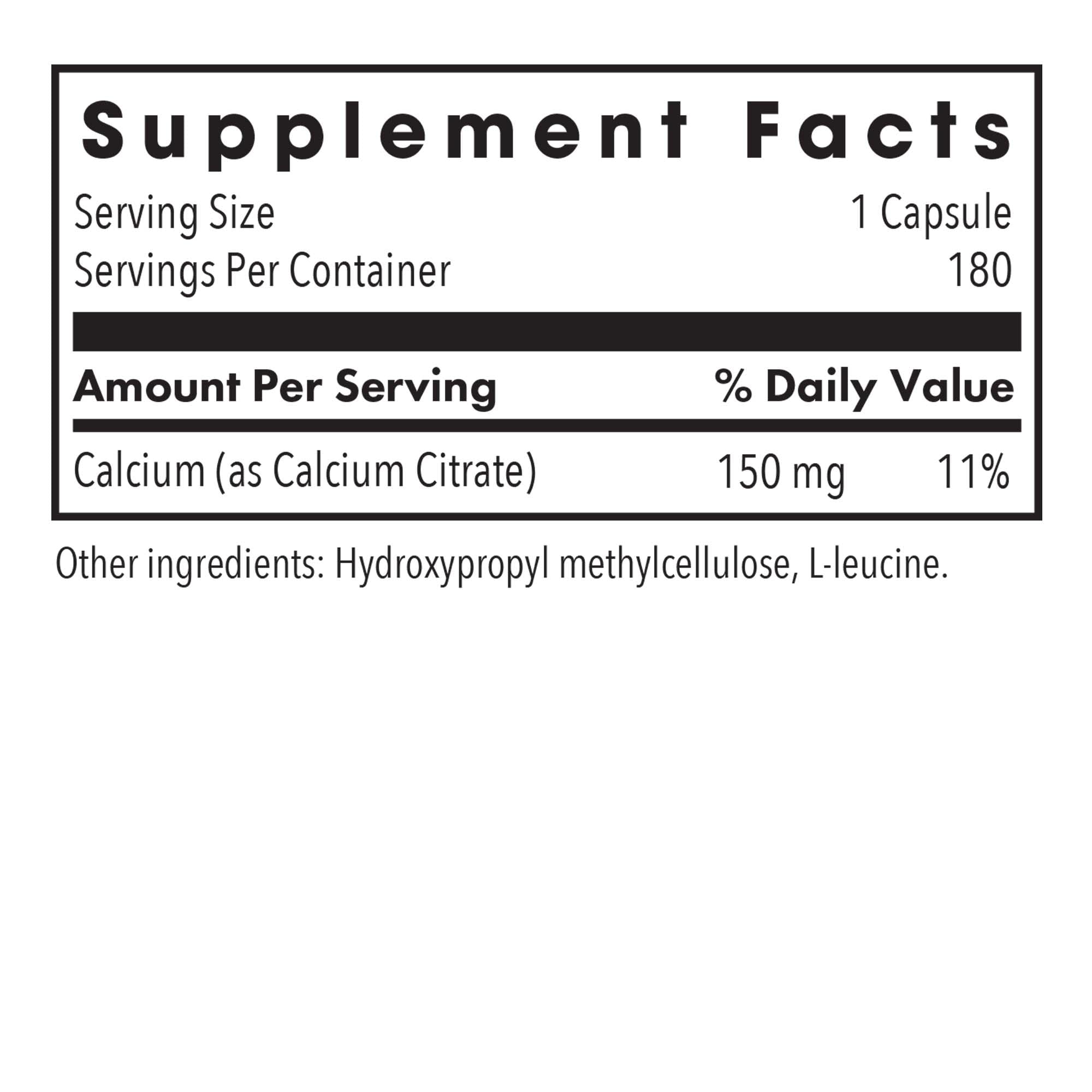 Foto 4 pulgar | Suplemento De Citrato De Calcio Del Allergy Research Group, 150 Mg - Venta Internacional.