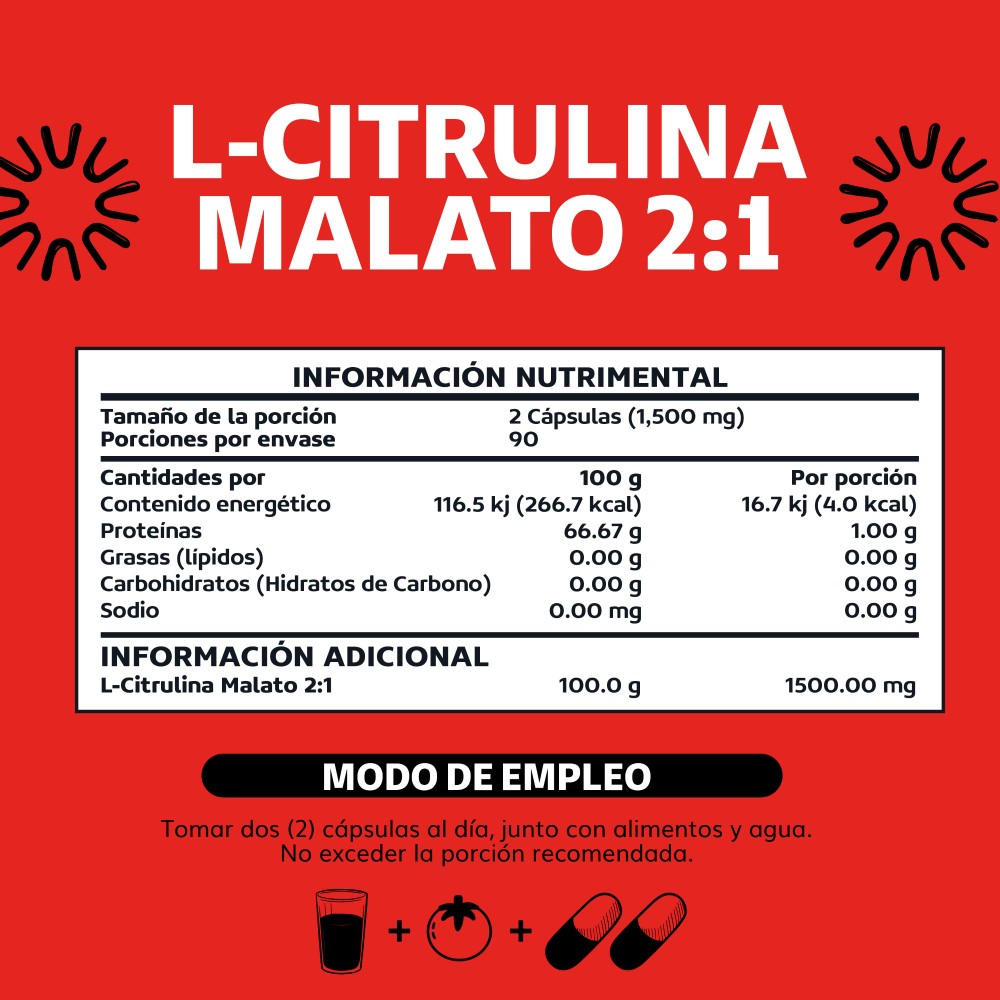 Foto 6 | Suplemento Alimenticio Beyond Vitamins  L-citrulina Malato 1500mg 180 Cápsulas