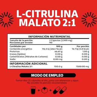 Foto 6 | Suplemento Alimenticio Beyond Vitamins L-citrulina Malato 1500mg 180 Cápsulas