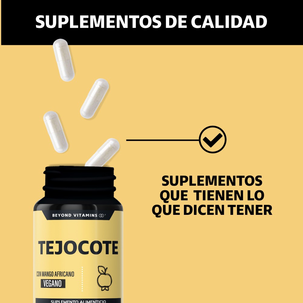 Foto 5 pulgar | Suplemento Alimenticio Beyond Vitamins Tejocote Con Mango Africano 60 Cápsulas
