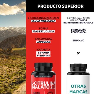 Foto 3 | Suplemento Alimenticio Beyond Vitamins L-citrulina Malato 1500mg 60 Cápsulas