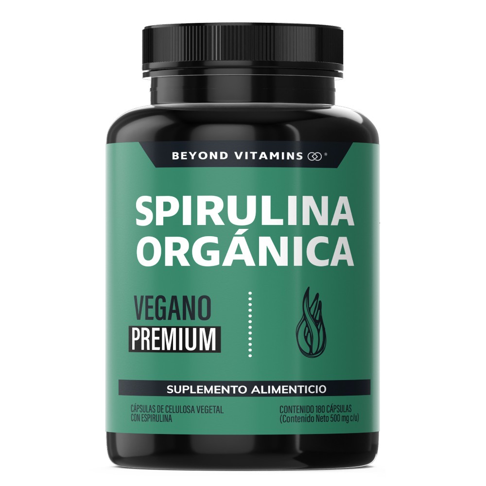 Foto 2 pulgar | Suplemento Alimenticio Beyond Vitamins Spirulina Orgánica 180 Cápsulas