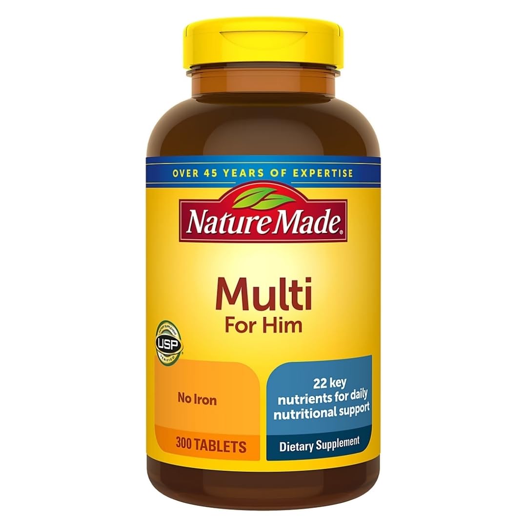 Foto 2 pulgar | Multivitamínico Natural Sin Hierro para Hombre 300 Comprimidos - Venta Internacional