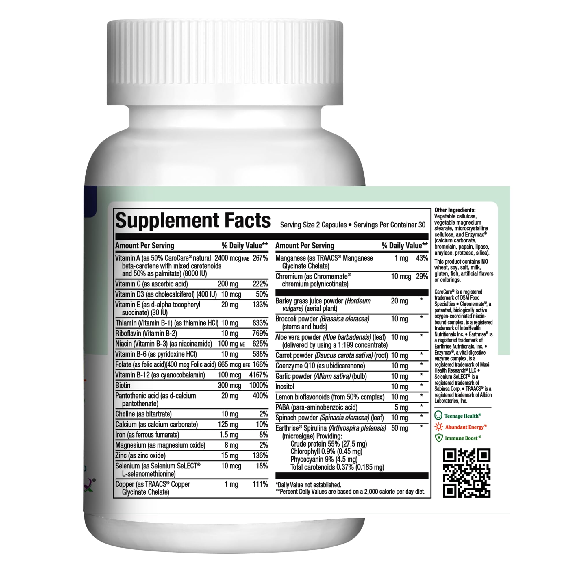 Foto 3 pulgar | Suplemento Maxi Health Para Adolescentes, Multivitamínico Para Niñas, De 12 A 17 Años, 60 Comprimidos - Venta Int
