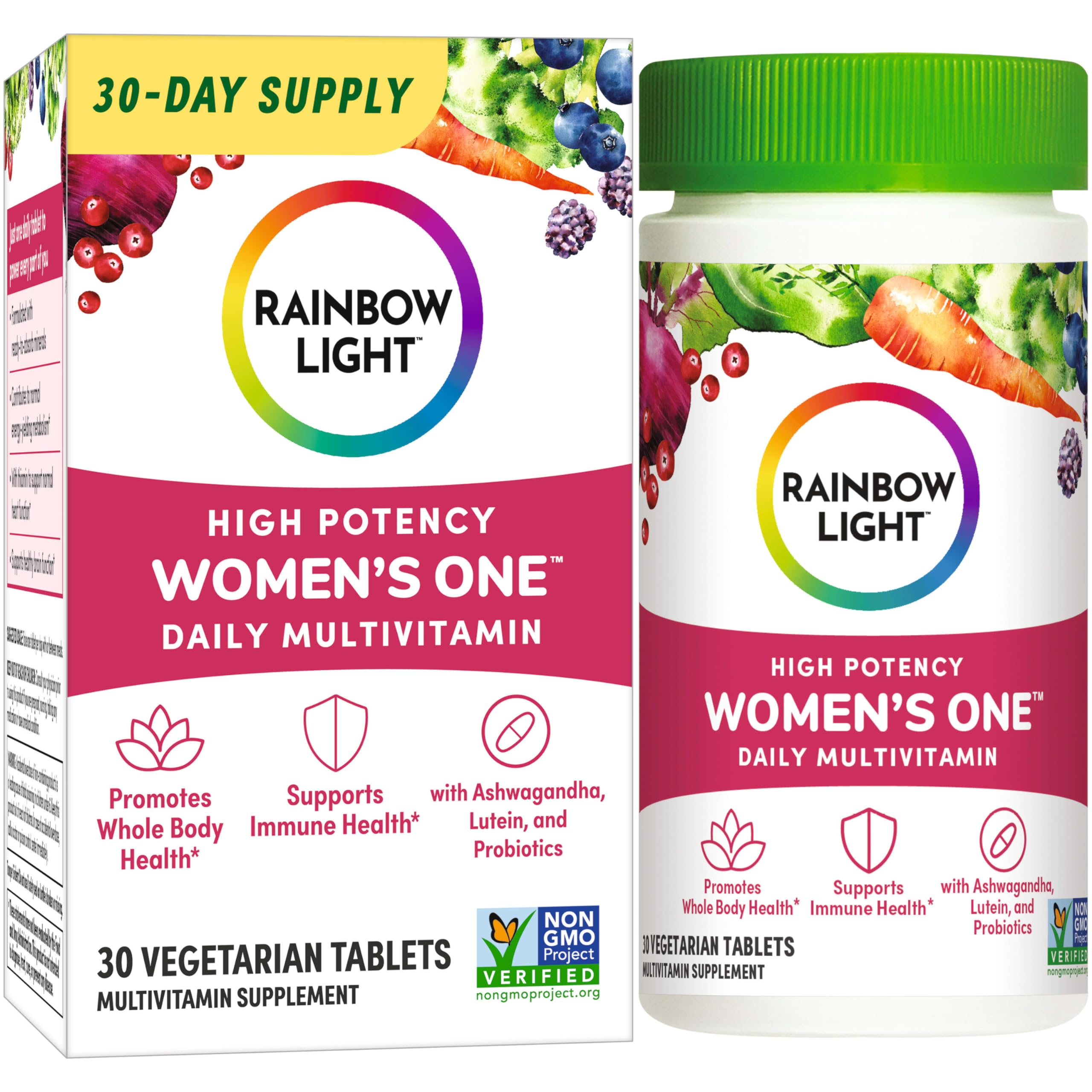 Foto 2 pulgar | Multivitamínico Rainbow Light Womens One De Alta Potencia, 30 Comprimidos - Venta Internacional.