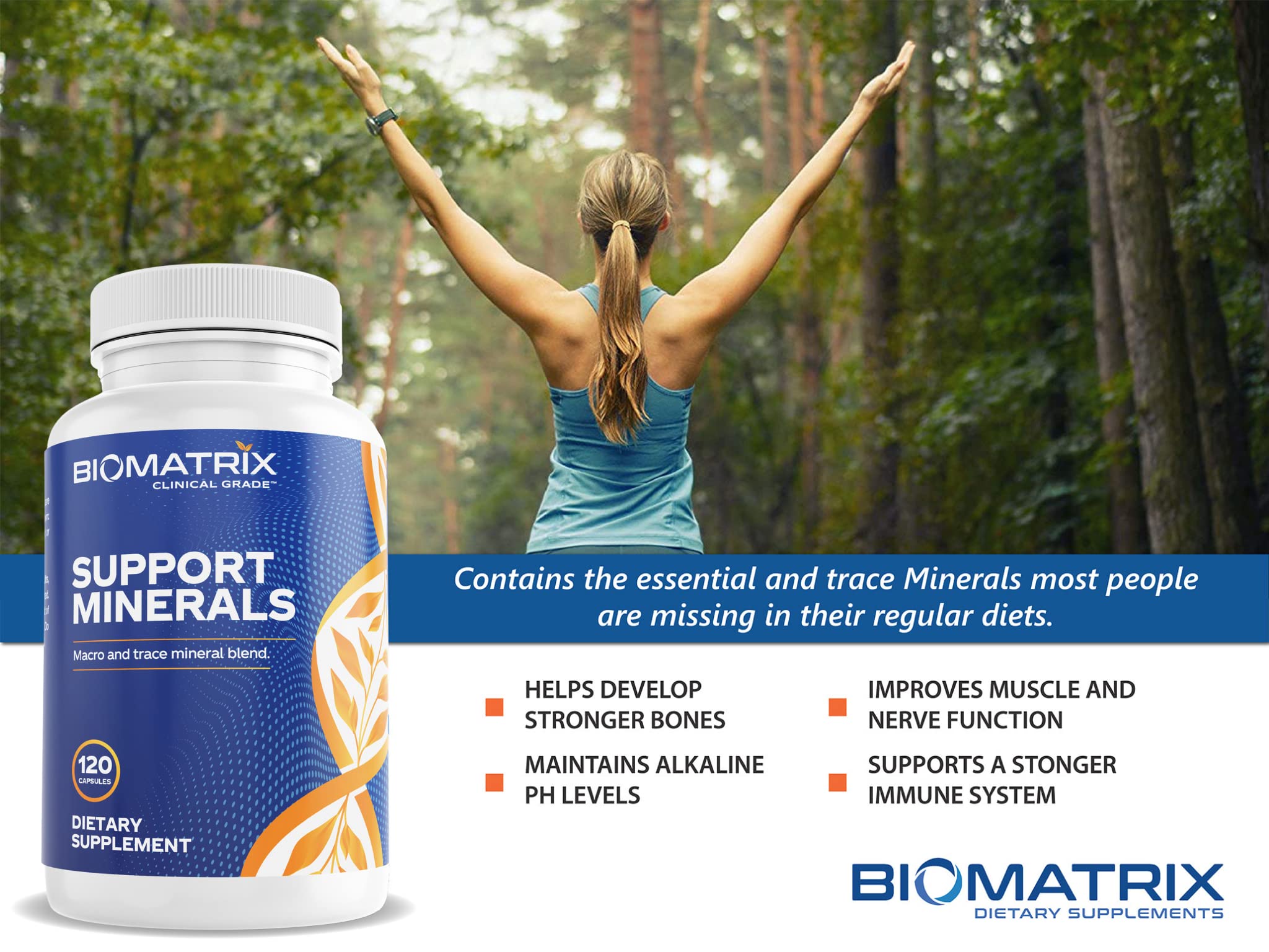 Foto 4 | Suplemento Mineral Biomatrix Quelated Minerals, Suministro Para 30 Días - Venta Internacional.