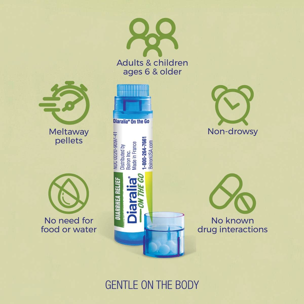 Foto 4 pulgar | Medicine Boiron Diaralia On The Go 2 X 80 Pastillas para Aliviar la Diarrea - Venta Internacional