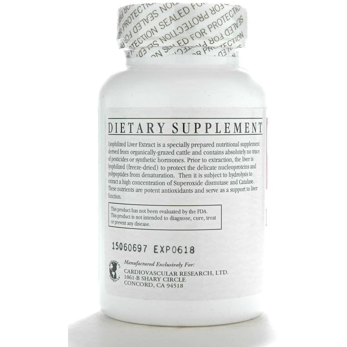 Foto 4 pulgar | Suplemento Ecological Formulas: Extracto De Hígado, 550 Mg, 90 Cápsulas - Venta Internacional.