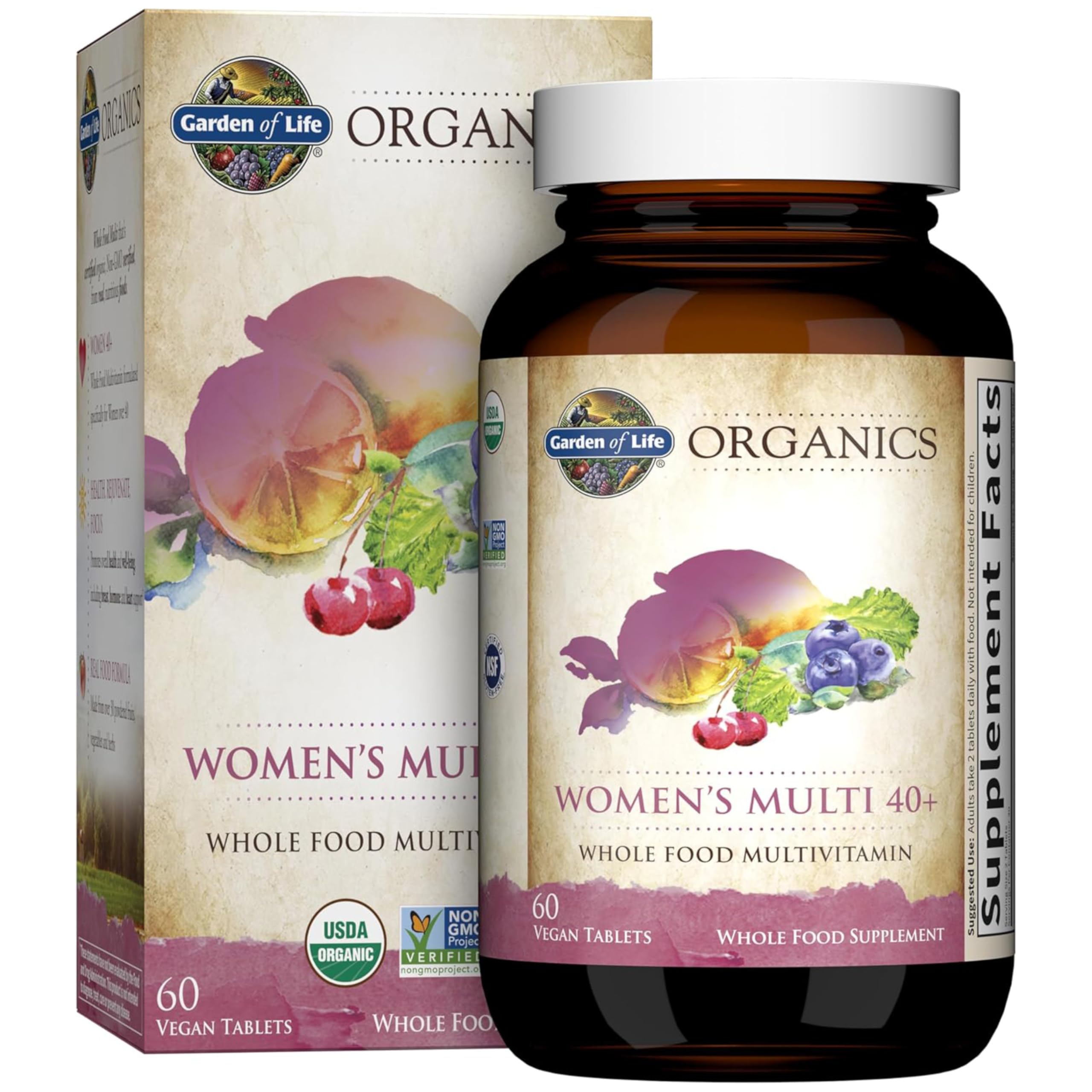 Foto 2 pulgar | Suplemento Garden Of Life Organics Para Mujeres De Más De 40 A 60 Tabletas - Venta Internacional.