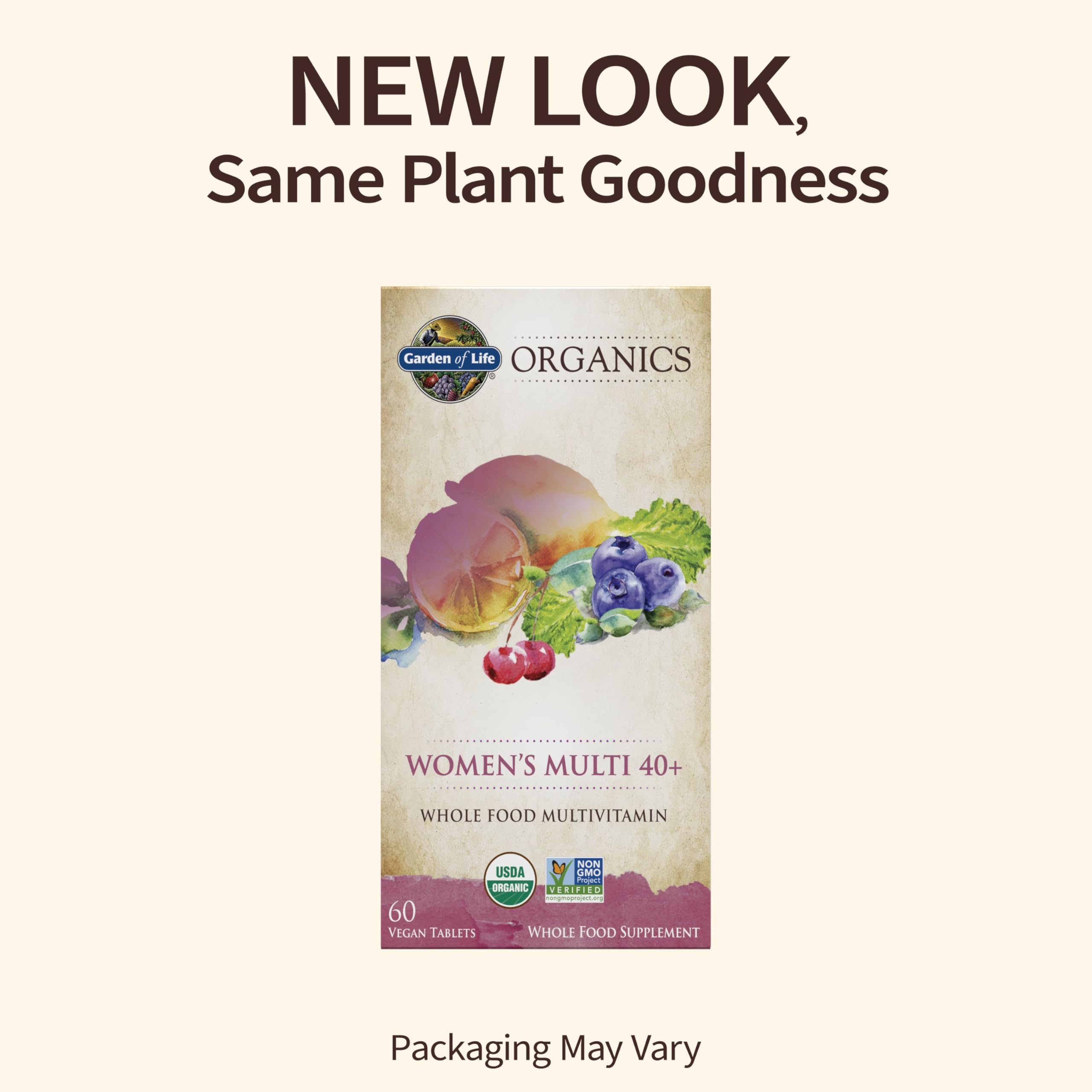Foto 2 | Suplemento Garden Of Life Organics Para Mujeres De Más De 40 A 60 Tabletas - Venta Internacional.