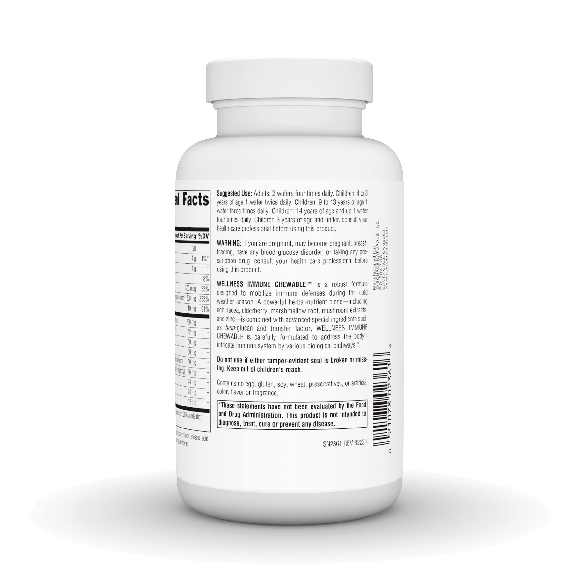 Foto 4 pulgar | 60 Obleas Masticables Supplement Source Naturals Wellness Immune - Venta Internacional.