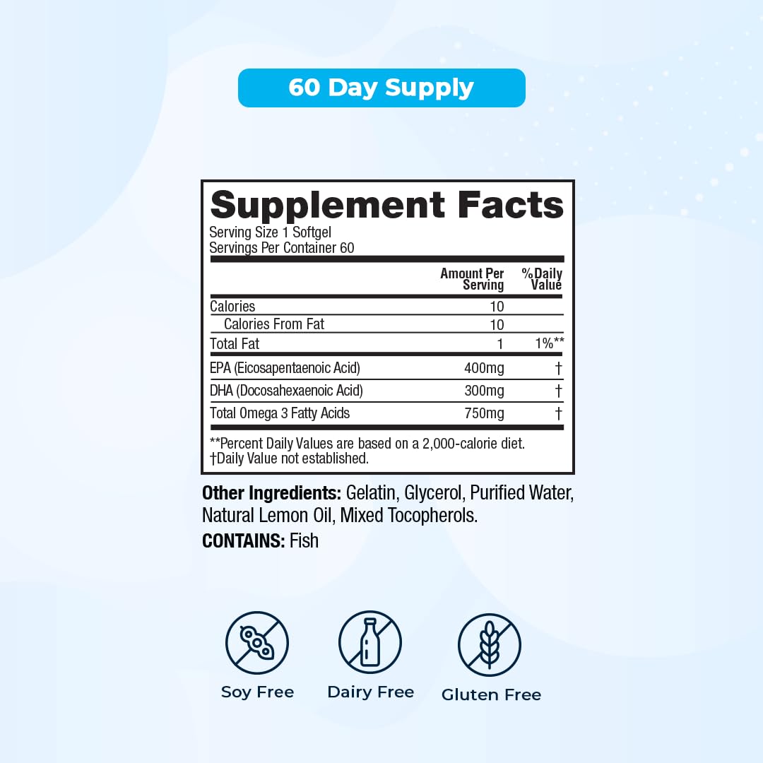 Foto 3 pulgar | Aceite De Pescado Vitamedica Super Epa/dha 750 Mg De Ácidos Grasos Omega-3 - Venta Internacional.