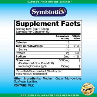 Foto 4 | Suplemento Symbiotics Colostrum Plus de 180 g-Venta Internacional