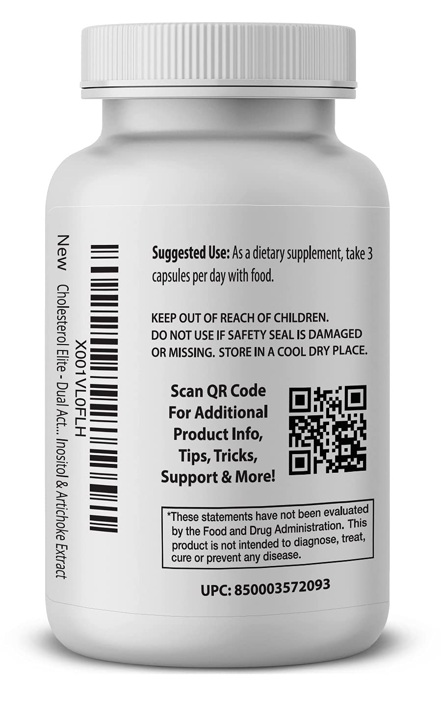 Foto 4 pulgar | Suplemento Pro Formulations Md Cholesterol Elite 90 Cápsulas - Venta Internacional.