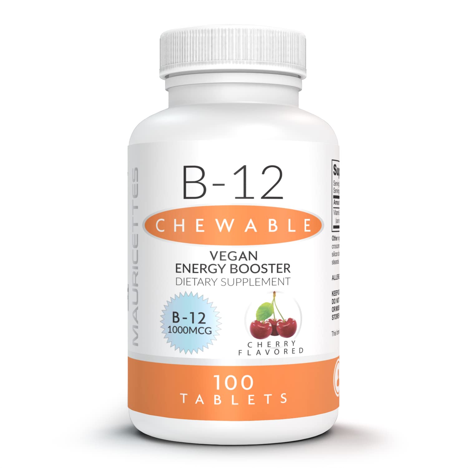 Vitaminas B12 Masticables Mauricettes Natural 1000 Mcg 100 Tabletas - Venta Internacional.