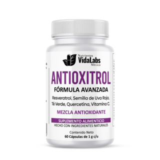 Foto 1 | Antioxitrol Nutrientes Vidalabs México Antioxidantes Premium Resveratrol