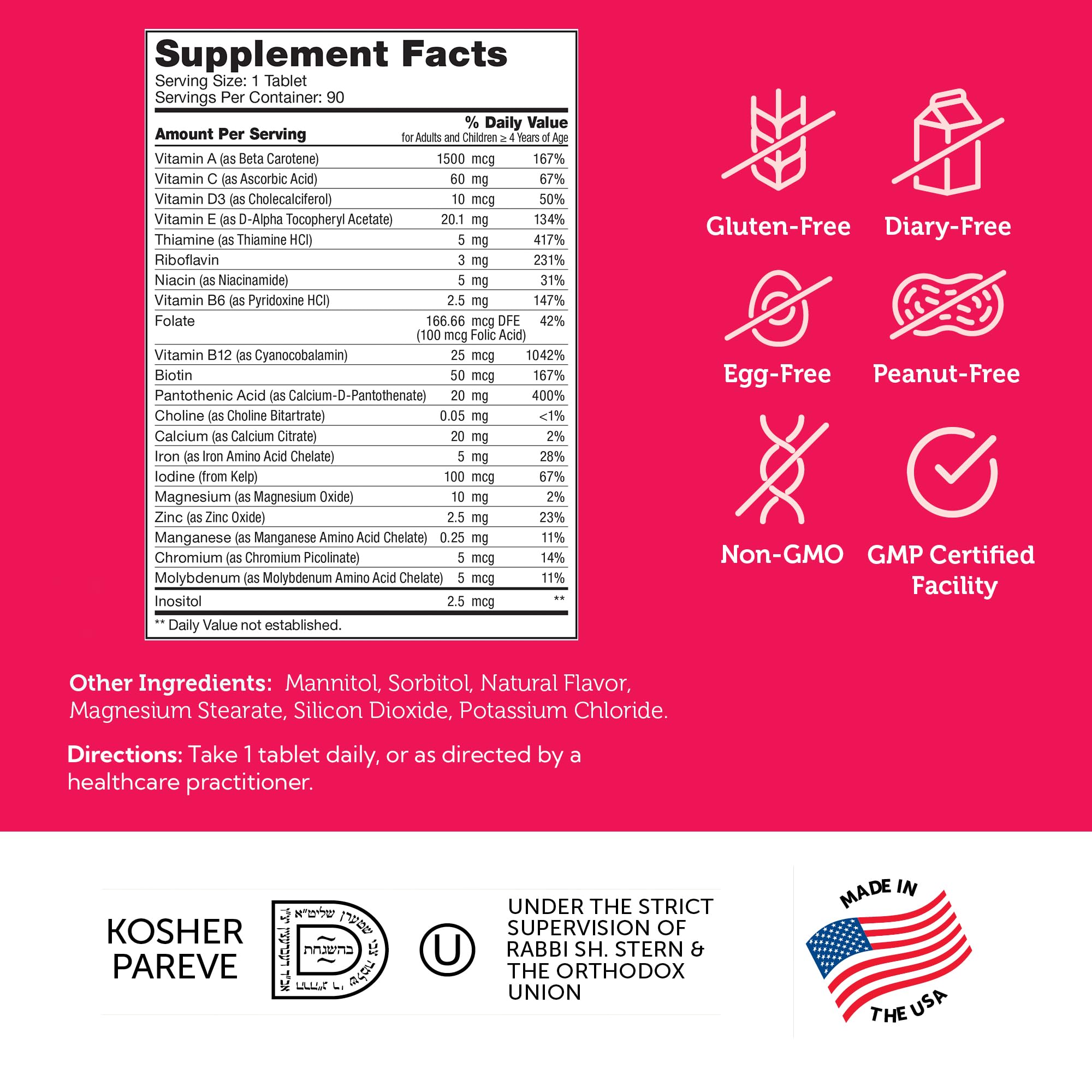 Foto 7 pulgar | Tableta Multivitamínica Masticable Zahler Kids Complete 90 Unidades - Venta Internacional.