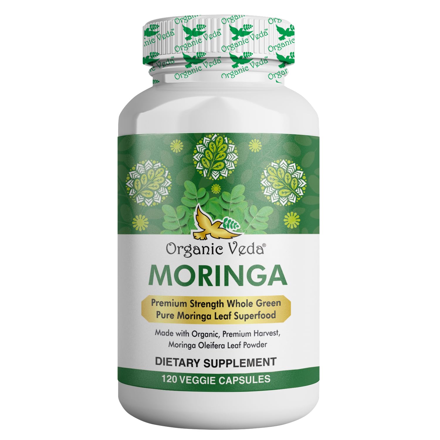 Foto 1 | Suplemento Orgánico De Hojas De Moringa Veda, 1500 Mg, 120 Unidades - Venta Internacional.