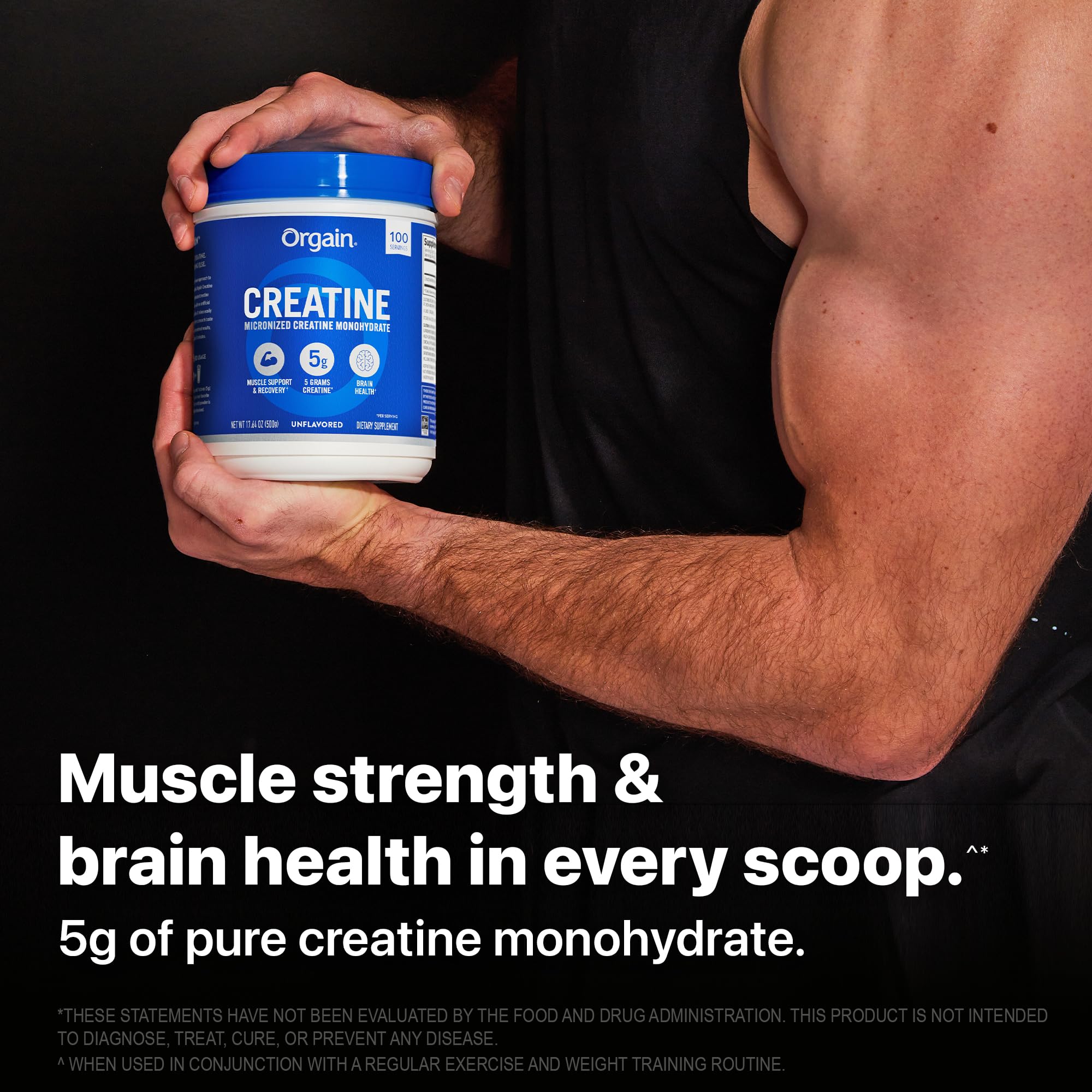 Foto 6 pulgar | Monohidrato De Creatina En Polvo Orgain 500 G Apoya El Crecimiento Muscular - Venta Internacional.