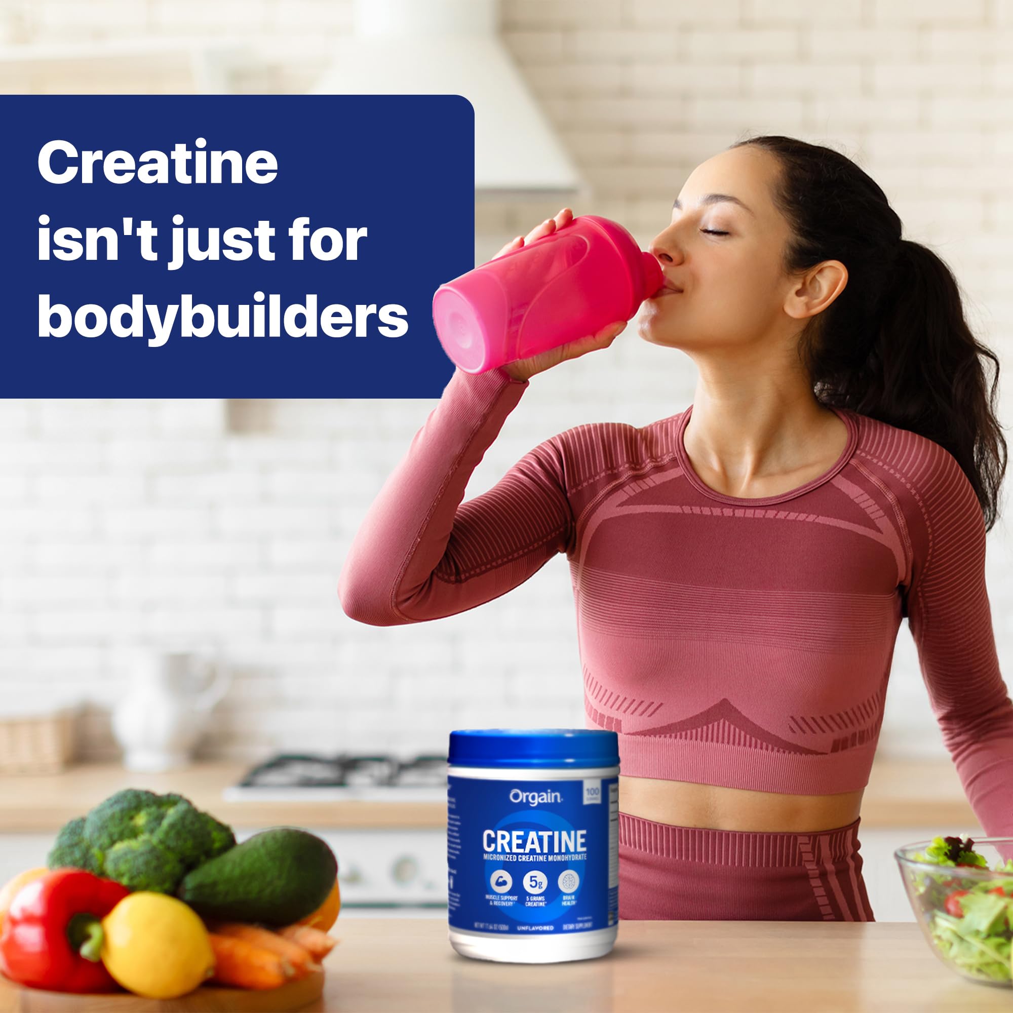 Foto 7 | Monohidrato De Creatina En Polvo Orgain 500 G Apoya El Crecimiento Muscular - Venta Internacional.