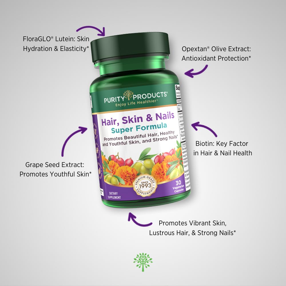 Foto 4 | Supplement Purity Products Para Cabello, Piel Y Uñas 30 Cápsulas - Venta Internacional.