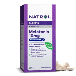 Foto 1 | Sleep Aid Natrol Sleep Advanced Melatonina 10 Mg 60 Comprimidos - Venta Internacional