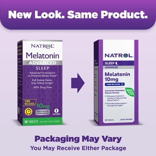 Foto 2 | Sleep Aid Natrol Sleep Advanced Melatonina 10 Mg 60 Comprimidos - Venta Internacional