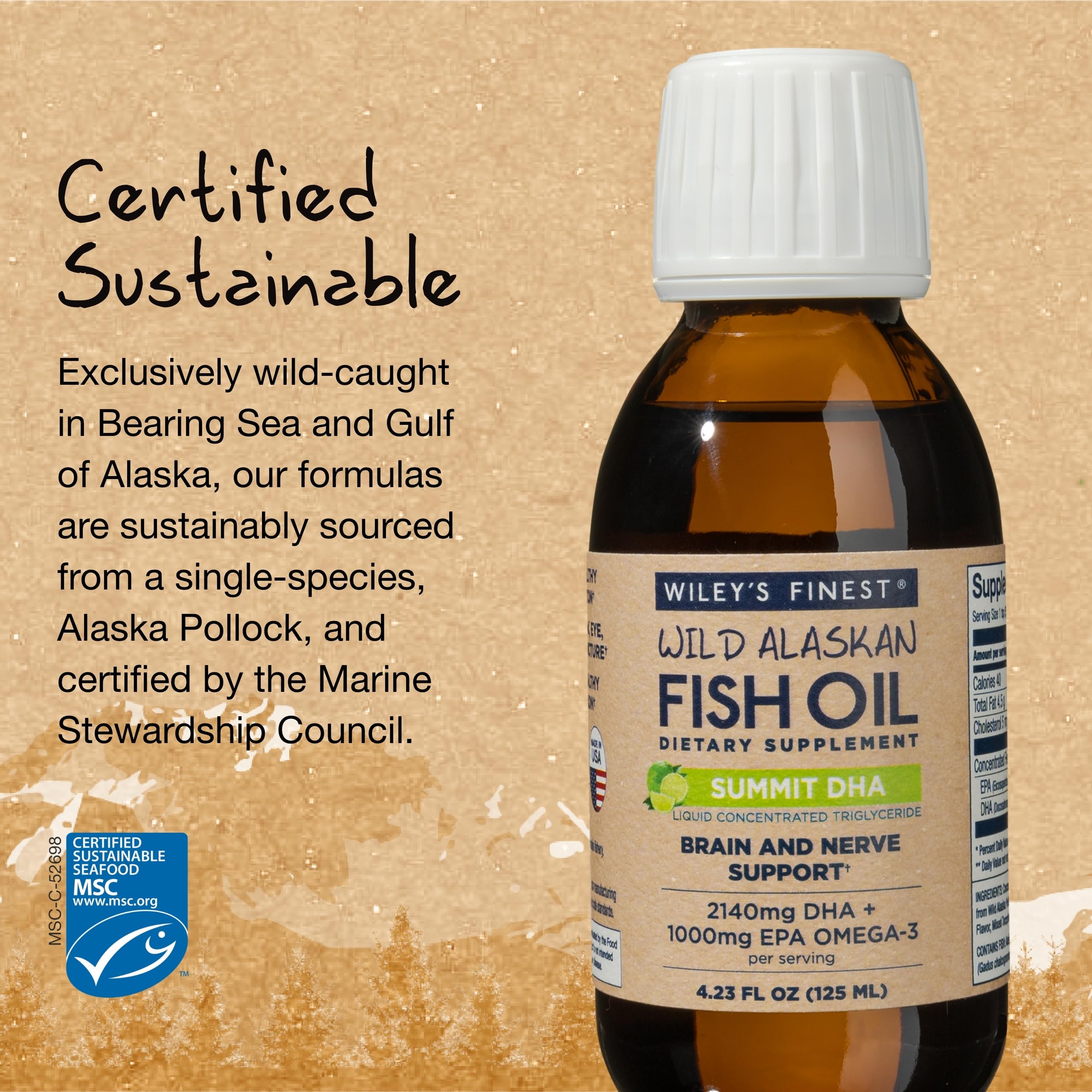 Foto 5 pulgar | Suplemento De Aceite De Pescado Wiley's Finest Wild Alaskan Dha 2,14 G - Venta Internacional.