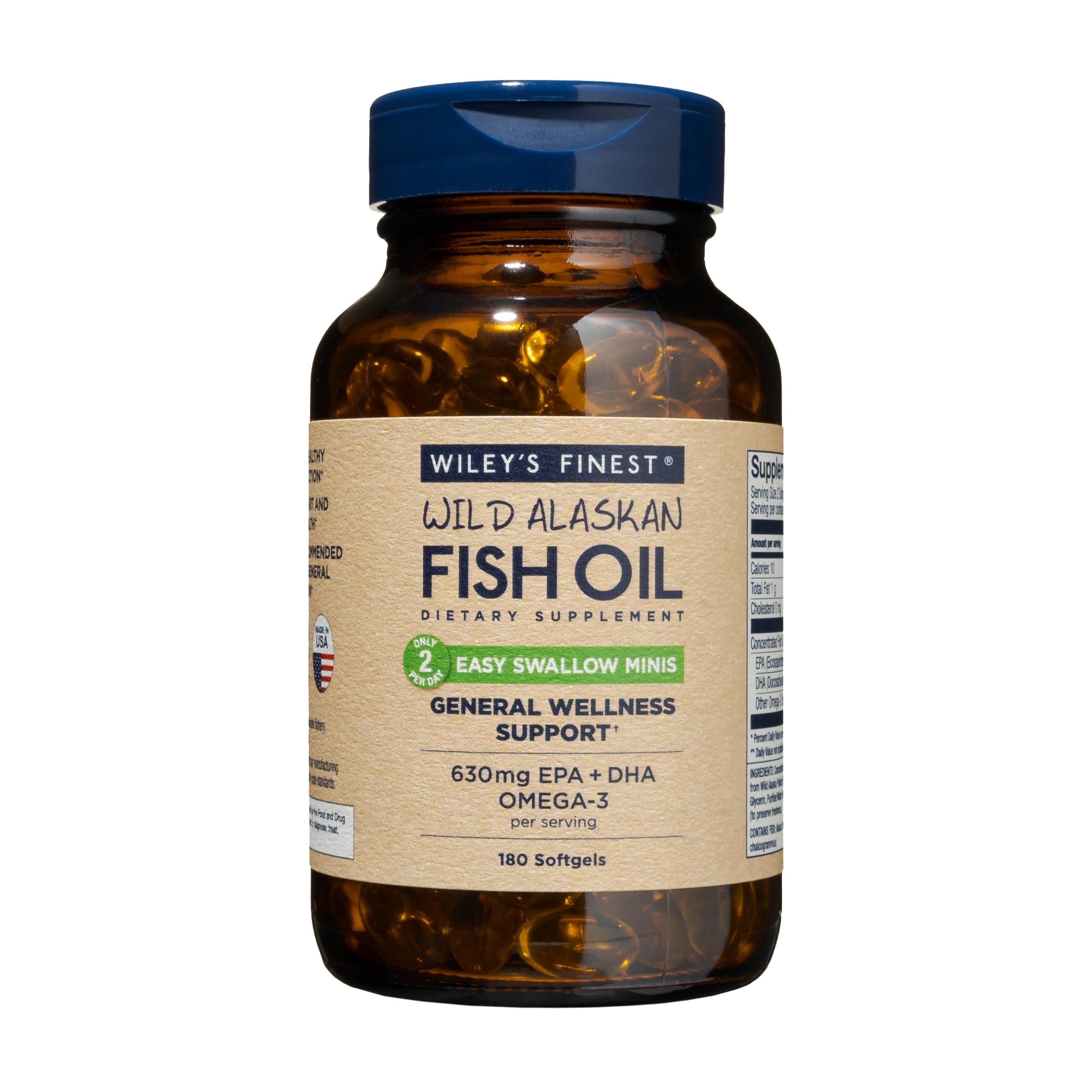 Foto 1 | Suplemento De Aceite De Pescado Wiley's Finest Wild Alaskan 180 Cápsulas Blandas - Venta Internacional.
