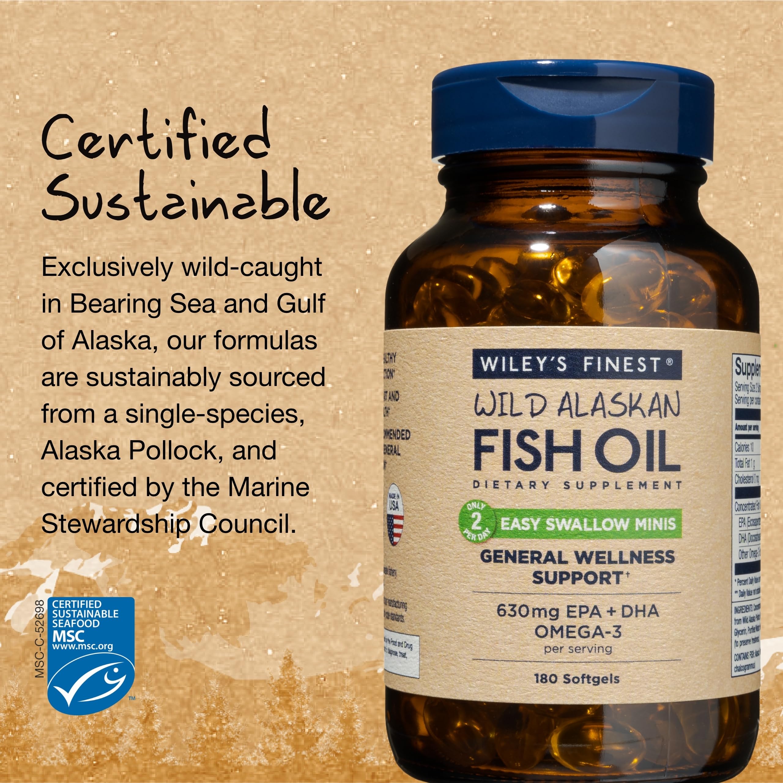Foto 5 pulgar | Suplemento De Aceite De Pescado Wiley's Finest Wild Alaskan 180 Cápsulas Blandas - Venta Internacional.