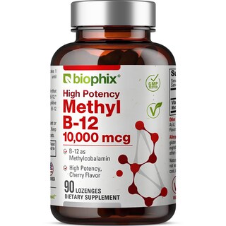Foto 1 | Suplemento Biophix Methyl B-12 De 10,000 Mcg, 90 Pastillas Veganas - Venta Internacional.