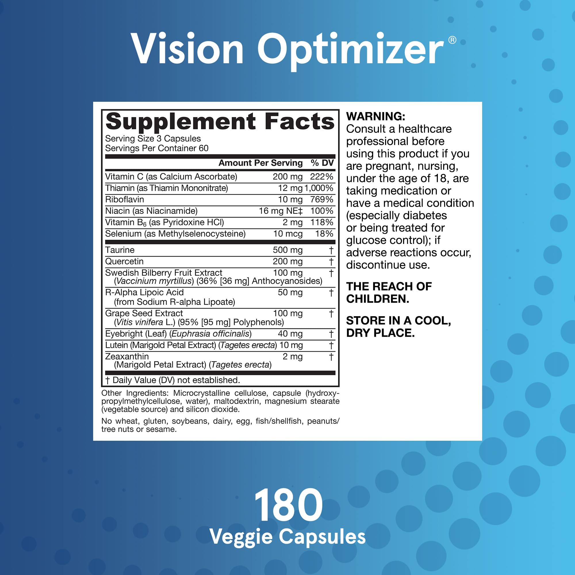 Foto 7 pulgar | Suplemento Jarrow Formulas Vision Optimizer 180 Cápsulas - Venta Internacional.