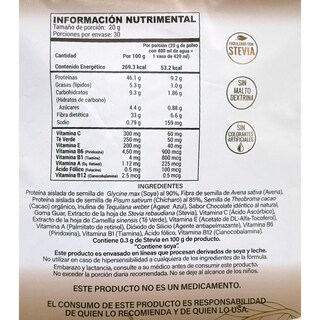 Foto 2 | Proteína Pure Health de Chocolate 600 g