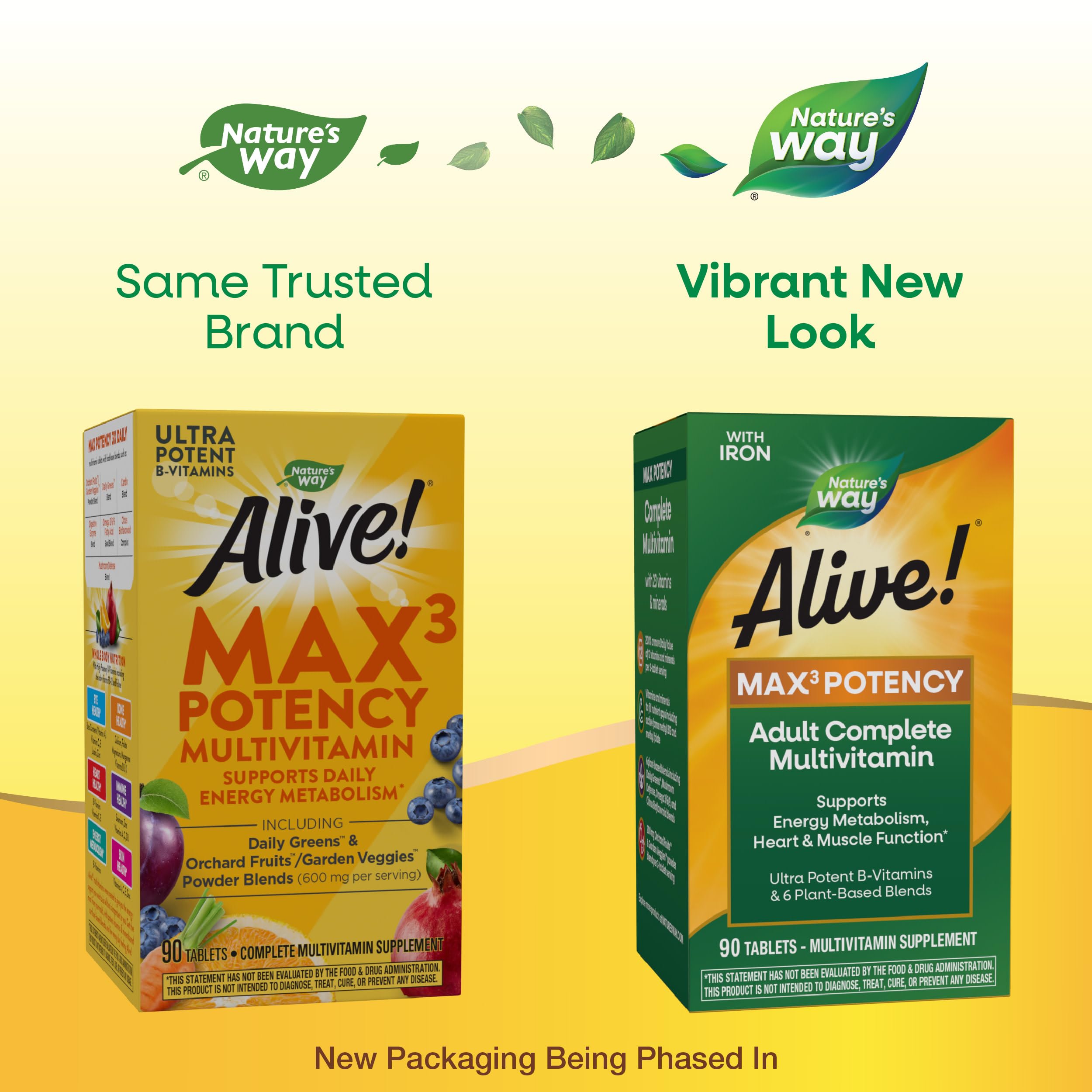 Foto 3 pulgar | Multivitamínico Nature's Way Alive! Max3 Potency 90 Comprimidos - Venta Internacional