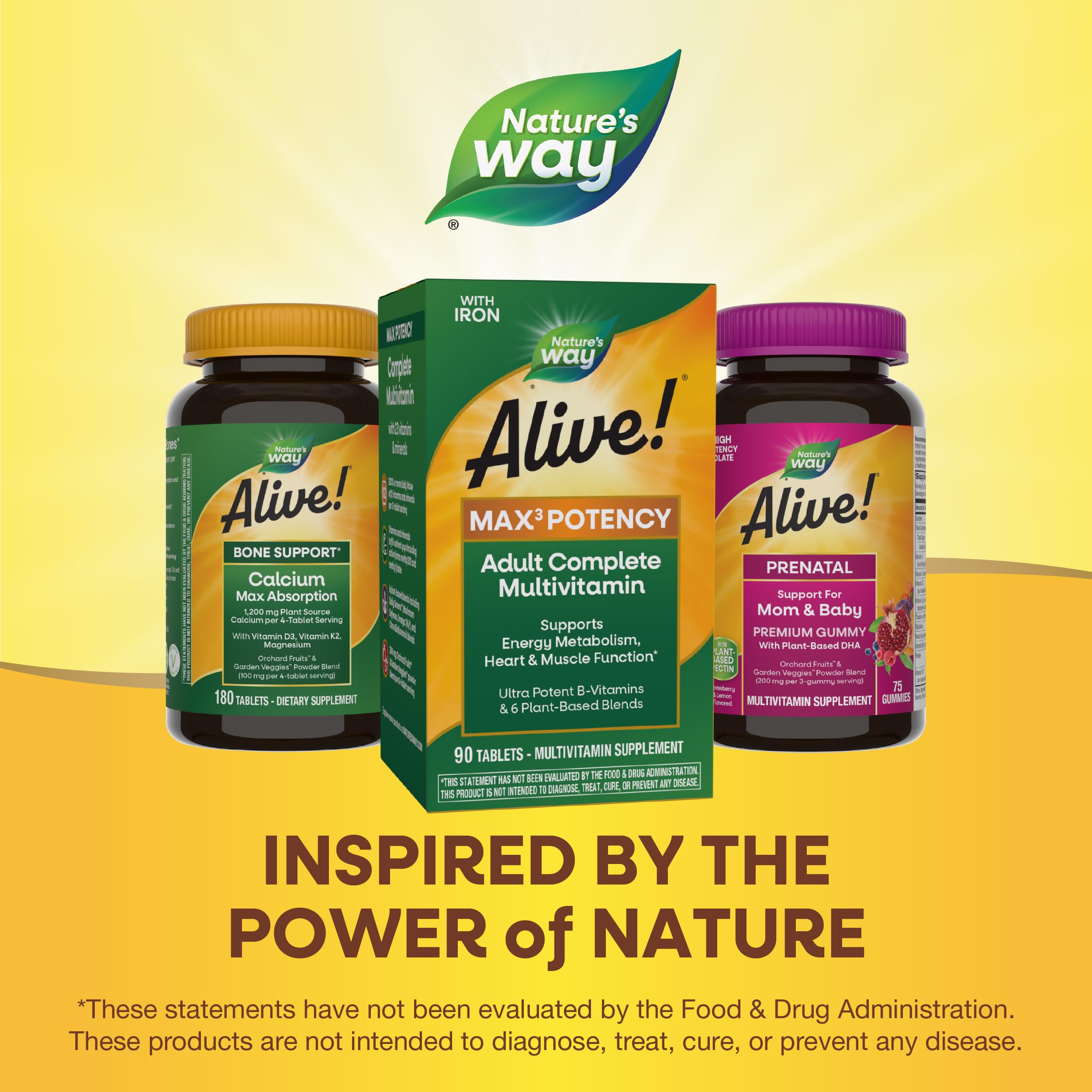 Foto 8 pulgar | Multivitamínico Nature's Way Alive! Max3 Potency 90 Comprimidos - Venta Internacional