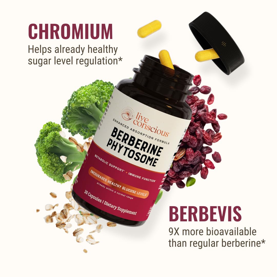Foto 3 | Suplemento Live Conscious Berberine Phytosome, 30 Porciones - Venta Internacional.