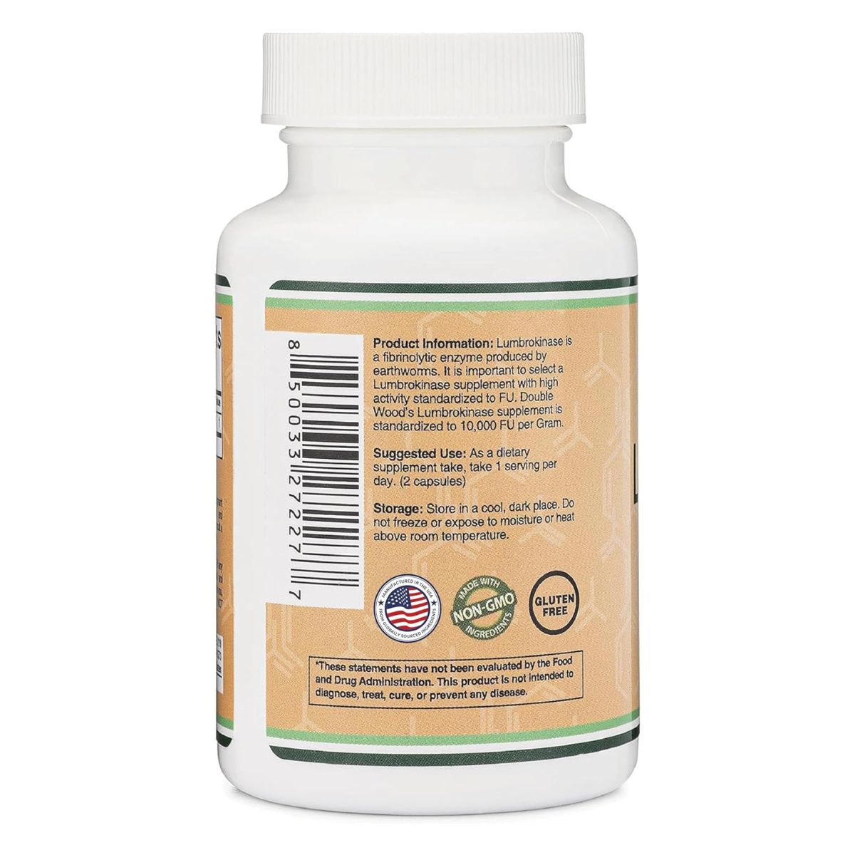 Foto 3 pulgar | Lumbroquinasa Double Wood 150 mg – 120 Cápsulas