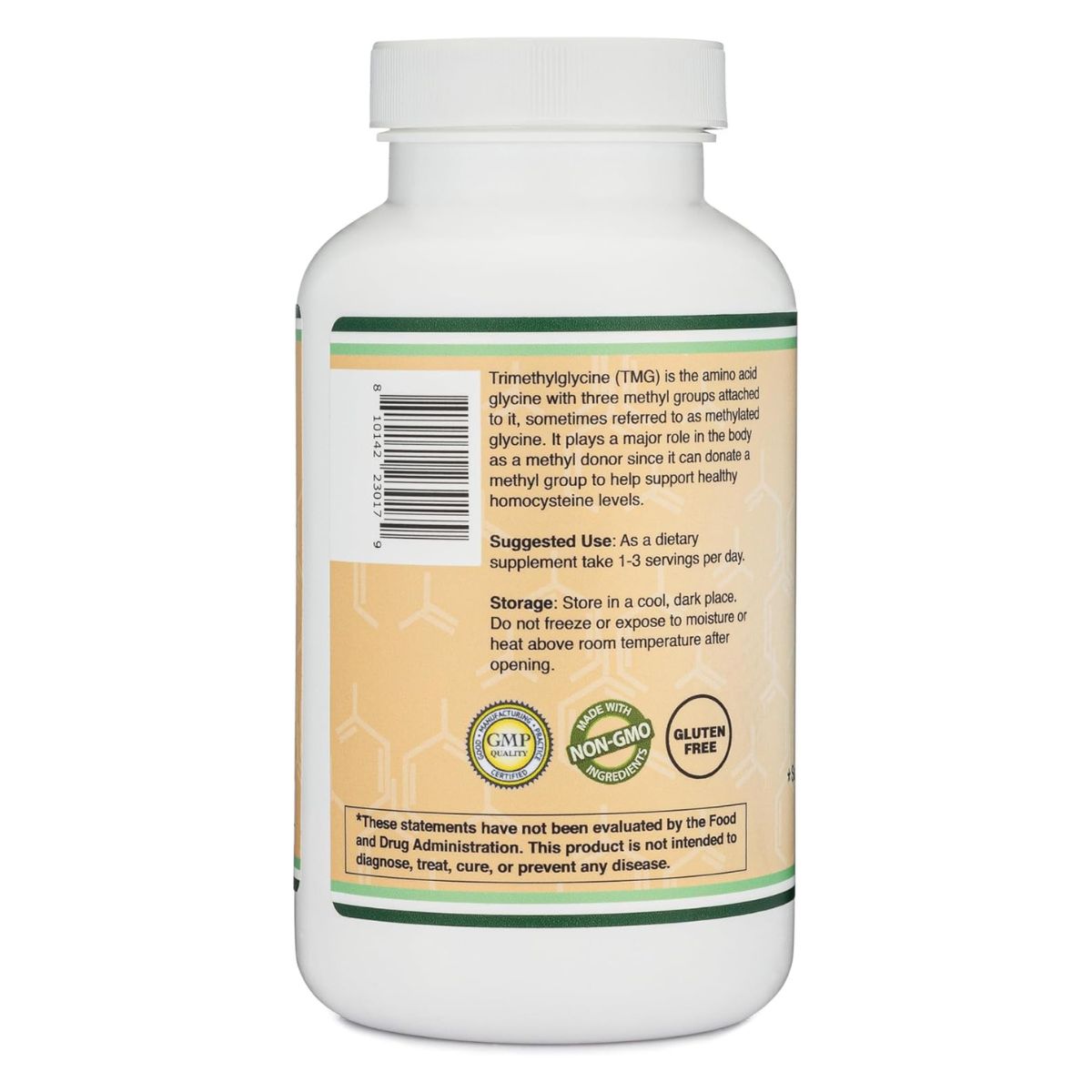 Foto 4 pulgar | TMG (Trimetilglicina) Double Wood 1000 mg – 180 Cápsulas